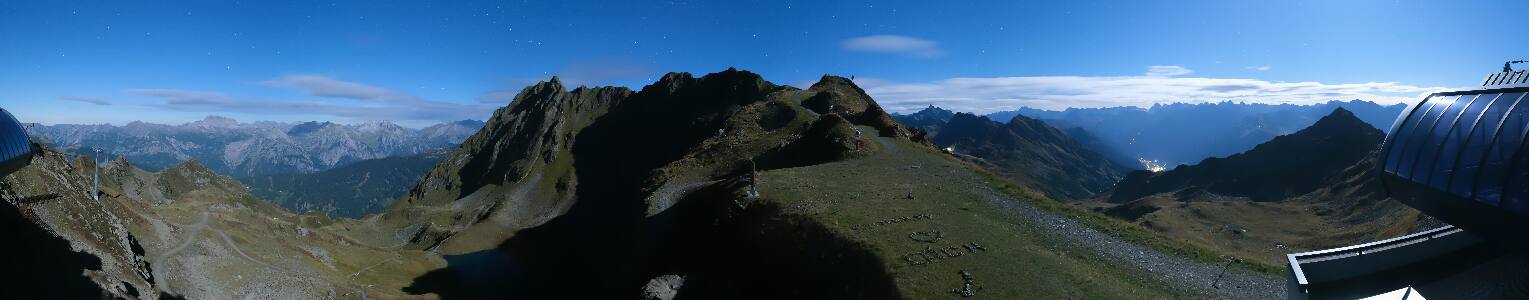 Silvretta Montafon Panorama Bahn am Hochjoch