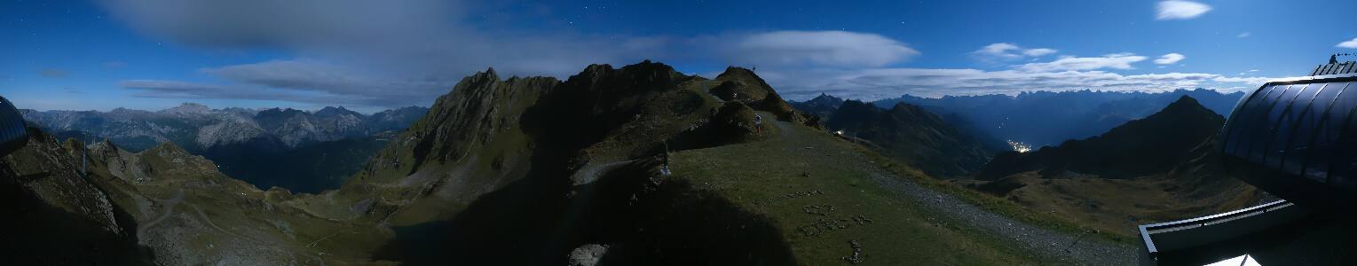 Silvretta Montafon Panorama Bahn am Hochjoch