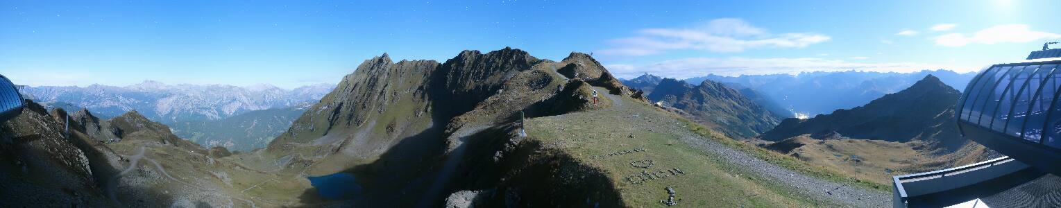 Silvretta Montafon Panorama Bahn am Hochjoch