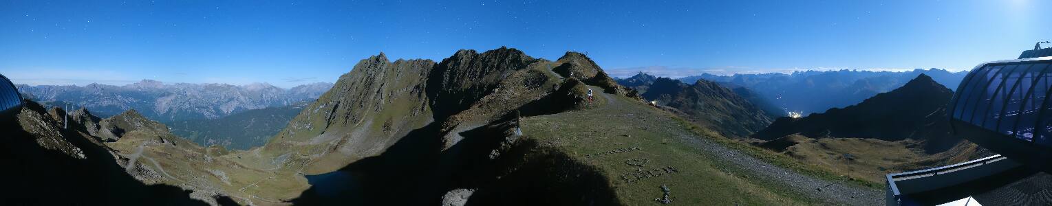 Silvretta Montafon Panorama Bahn am Hochjoch