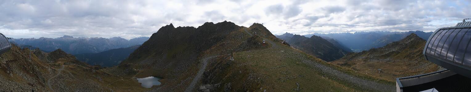 Silvretta Montafon Panorama Bahn am Hochjoch