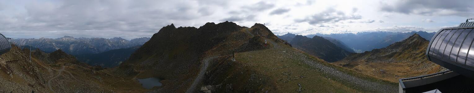 Silvretta Montafon Panorama Bahn am Hochjoch