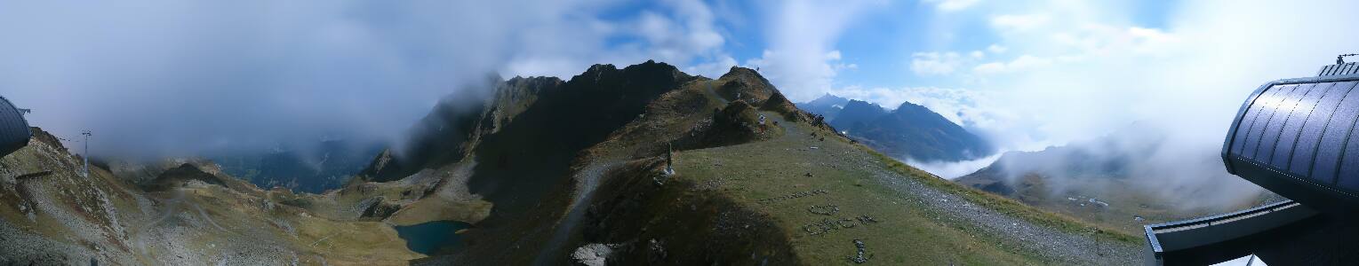 Silvretta Montafon Panorama Bahn am Hochjoch