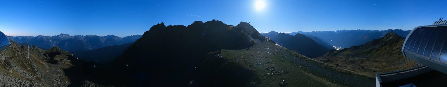 Silvretta Montafon Panorama Bahn am Hochjoch