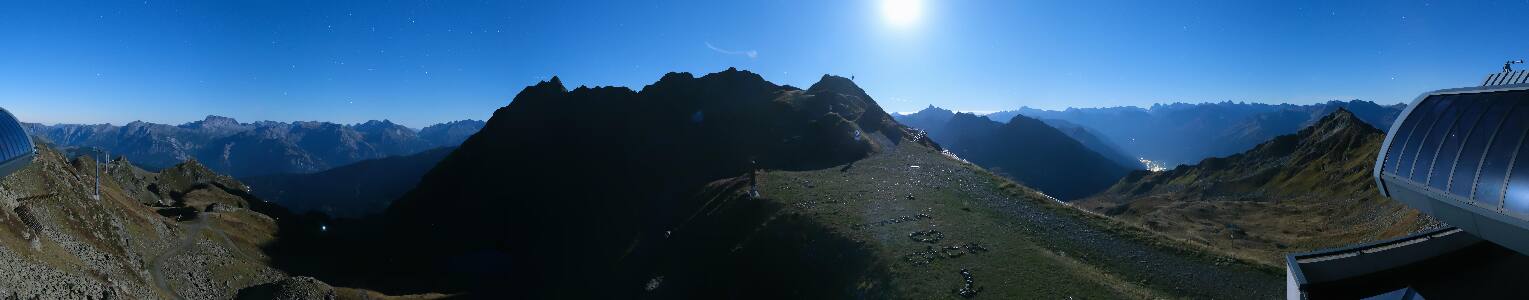 Silvretta Montafon Panorama Bahn am Hochjoch