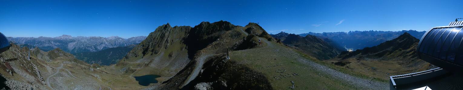 Silvretta Montafon Panorama Bahn am Hochjoch