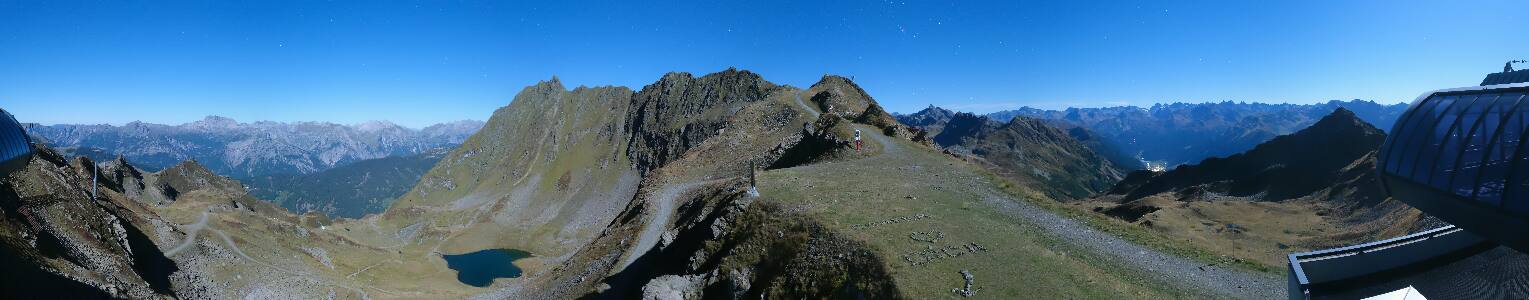 Silvretta Montafon Panorama Bahn am Hochjoch