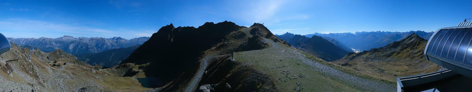 Silvretta Montafon Panorama Bahn am Hochjoch