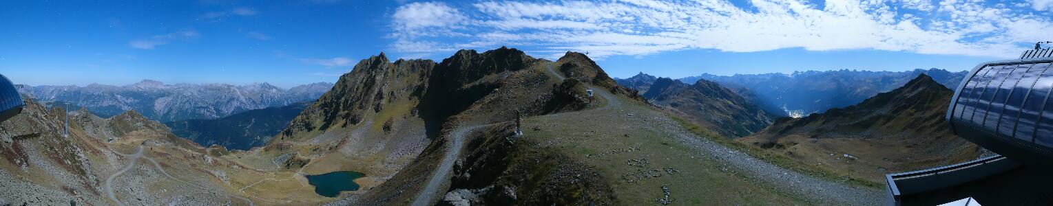 Silvretta Montafon Panorama Bahn am Hochjoch