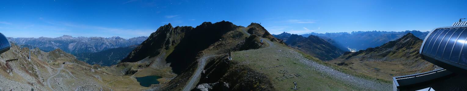 Silvretta Montafon Panorama Bahn am Hochjoch