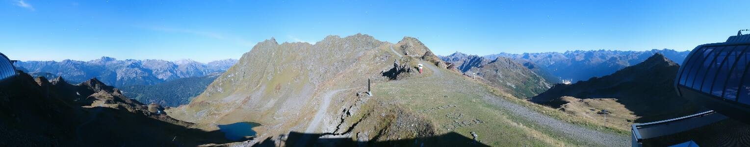 Silvretta Montafon Panorama Bahn am Hochjoch