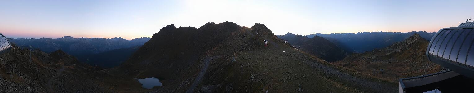 Silvretta Montafon Panorama Bahn am Hochjoch