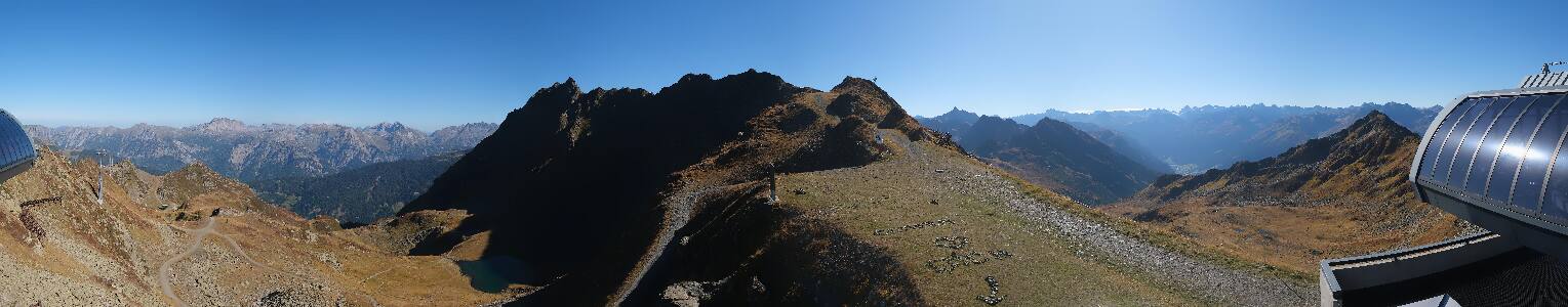 Silvretta Montafon Panorama Bahn am Hochjoch