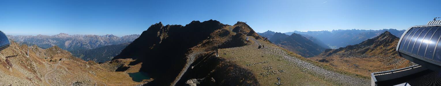 Silvretta Montafon Panorama Bahn am Hochjoch