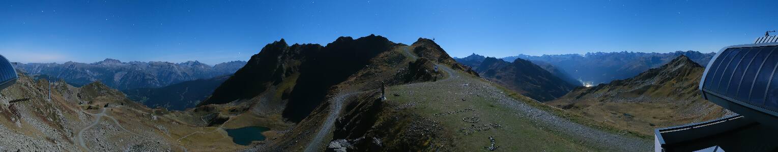 Silvretta Montafon Panorama Bahn am Hochjoch