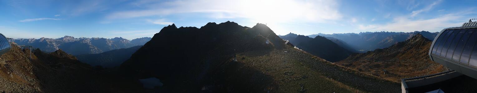 Silvretta Montafon Panorama Bahn am Hochjoch