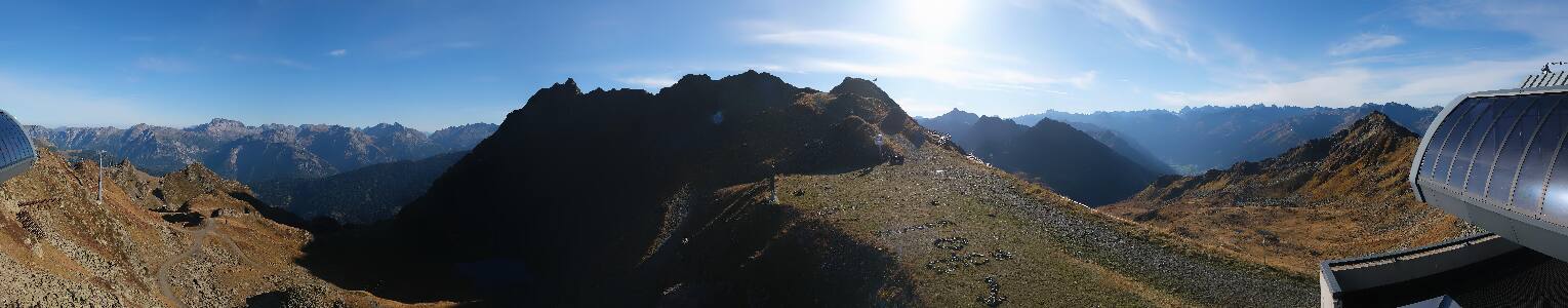 Silvretta Montafon Panorama Bahn am Hochjoch