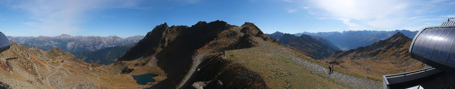 Silvretta Montafon Panorama Bahn am Hochjoch