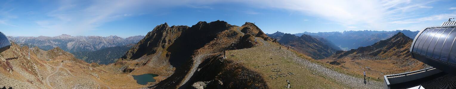 Silvretta Montafon Panorama Bahn am Hochjoch