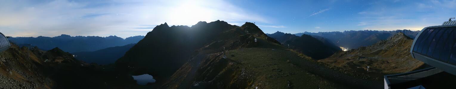 Silvretta Montafon Panorama Bahn am Hochjoch