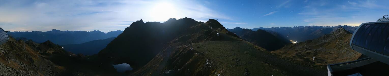 Silvretta Montafon Panorama Bahn am Hochjoch