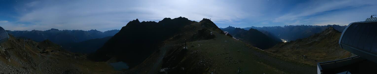 Silvretta Montafon Panorama Bahn am Hochjoch