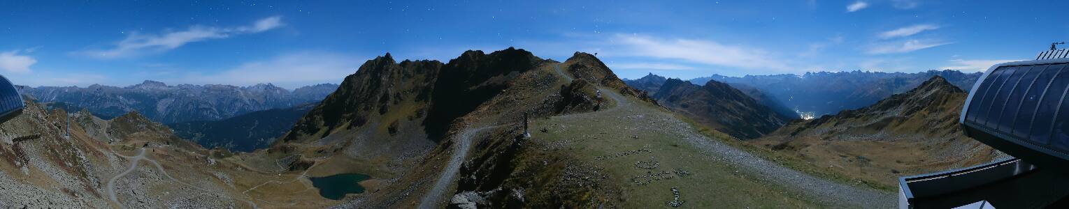 Silvretta Montafon Panorama Bahn am Hochjoch