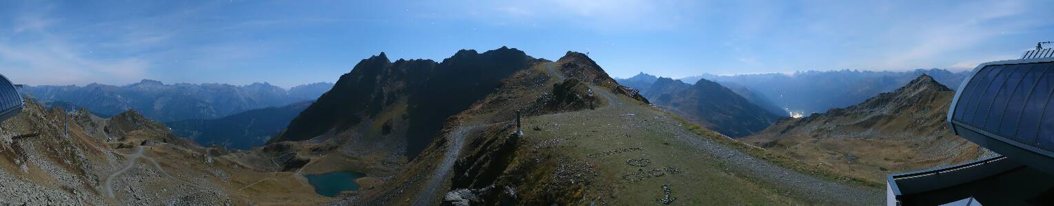 Silvretta Montafon Panorama Bahn am Hochjoch