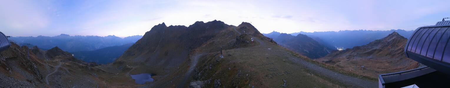 Silvretta Montafon Panorama Bahn am Hochjoch