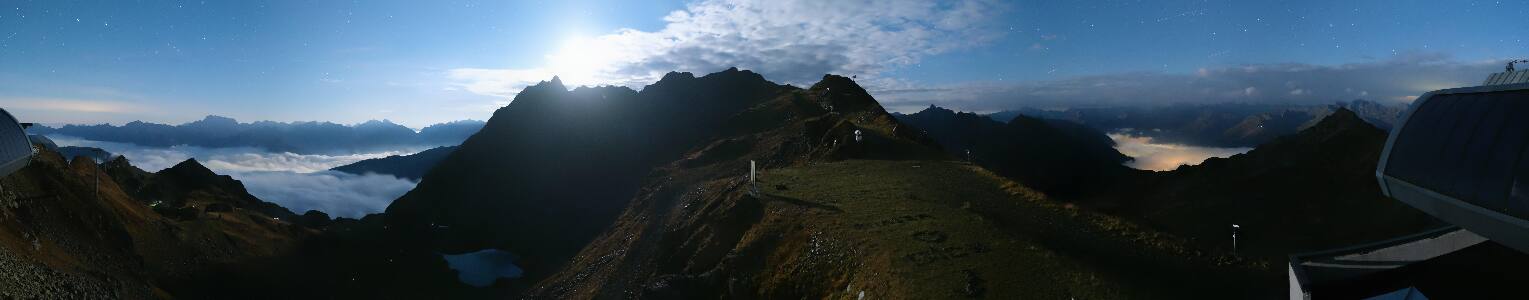 Silvretta Montafon Panorama Bahn am Hochjoch