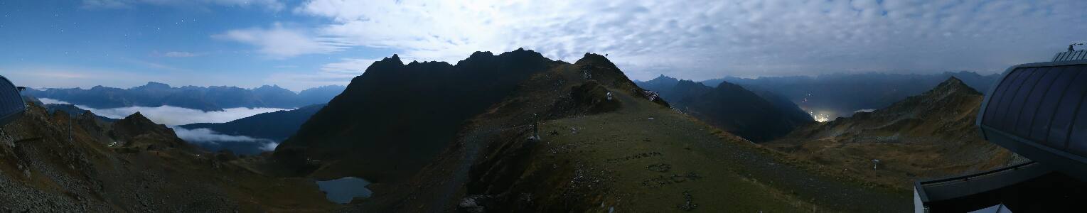Silvretta Montafon Panorama Bahn am Hochjoch