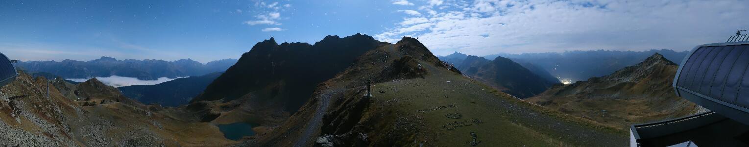 Silvretta Montafon Panorama Bahn am Hochjoch