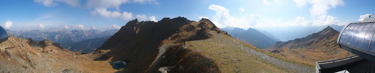 Silvretta Montafon Panorama Bahn am Hochjoch