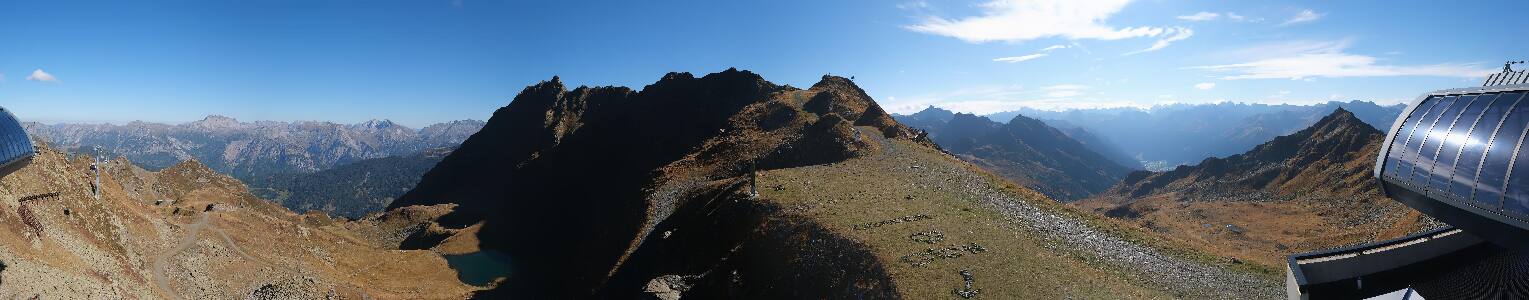 Silvretta Montafon Panorama Bahn am Hochjoch
