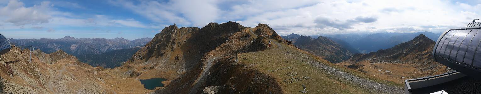 Silvretta Montafon Panorama Bahn am Hochjoch