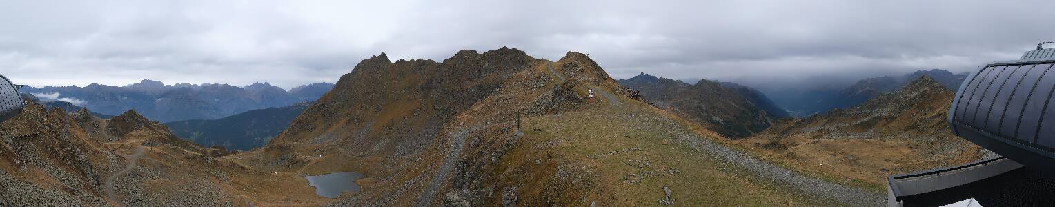 Silvretta Montafon Panorama Bahn am Hochjoch