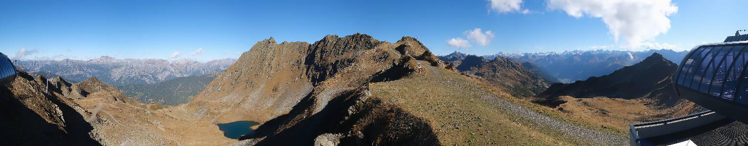 Silvretta Montafon Panorama Bahn am Hochjoch