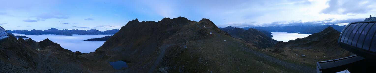 Silvretta Montafon Panorama Bahn am Hochjoch