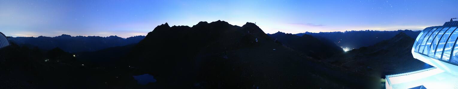Silvretta Montafon Panorama Bahn am Hochjoch