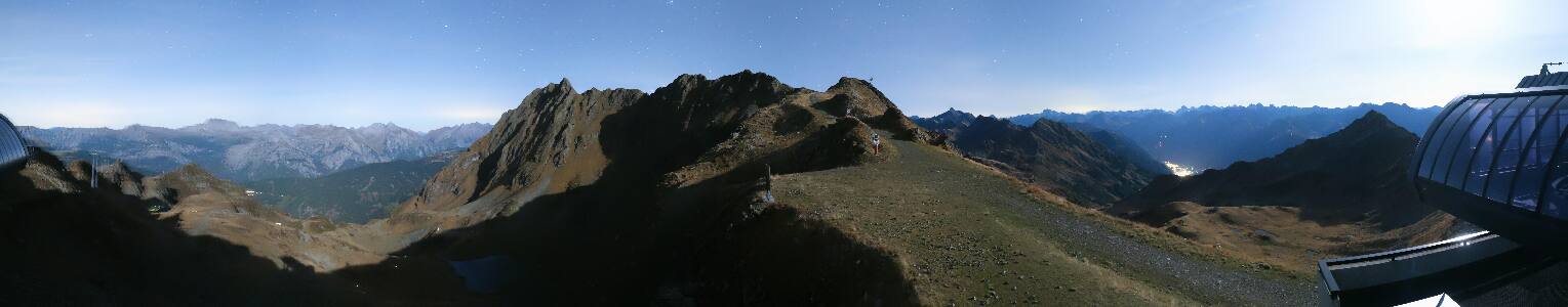 Silvretta Montafon Panorama Bahn am Hochjoch