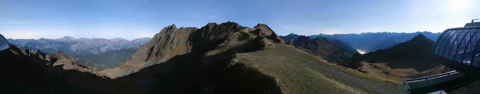Silvretta Montafon Panorama Bahn am Hochjoch