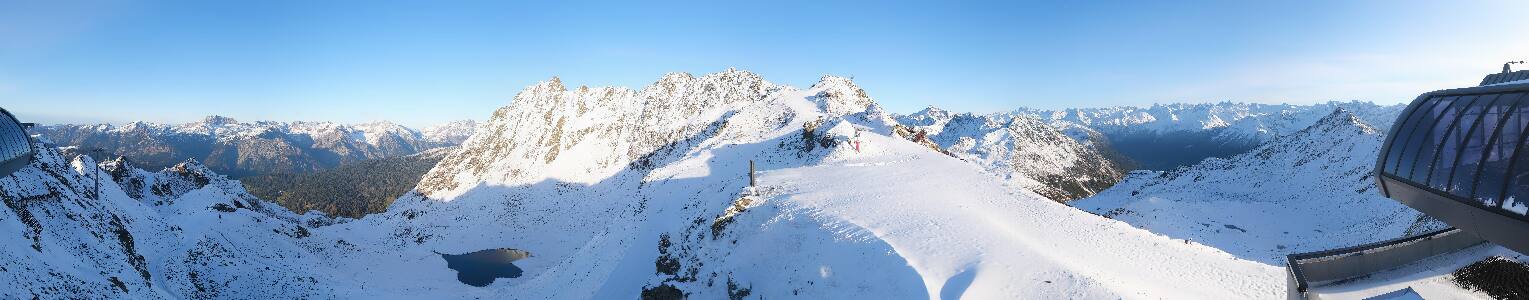 Silvretta Montafon Panorama Bahn am Hochjoch