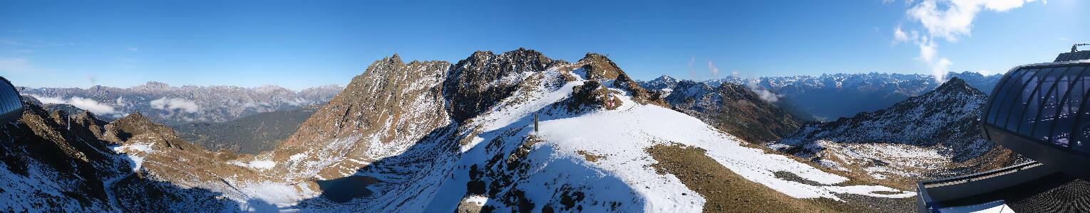 Silvretta Montafon Panorama Bahn am Hochjoch