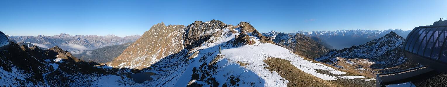 Silvretta Montafon Panorama Bahn am Hochjoch